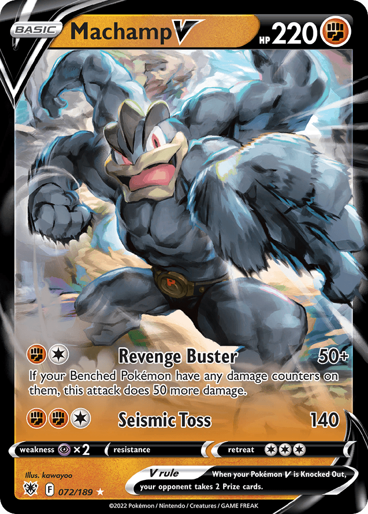 Carta Pokémon Machamp V 72