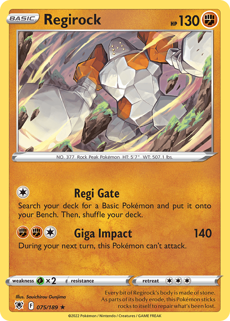Carta Pokémon Regirock 75