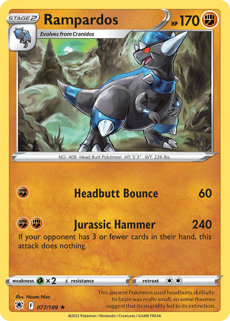 Carta Pokémon Rampardos 77