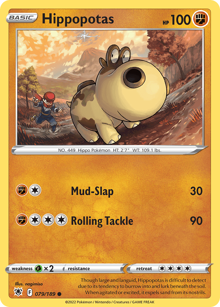 Carta Pokémon Hippopotas 79