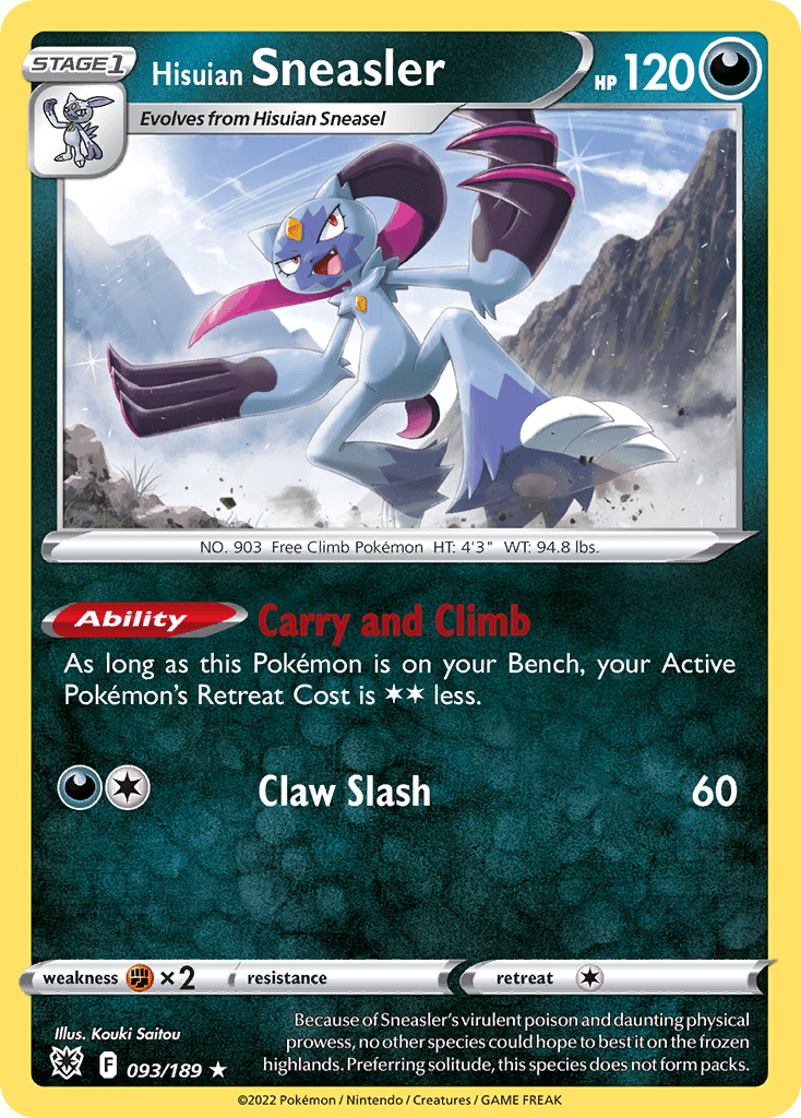 Carta Pokémon Hisuian Sneasler 93