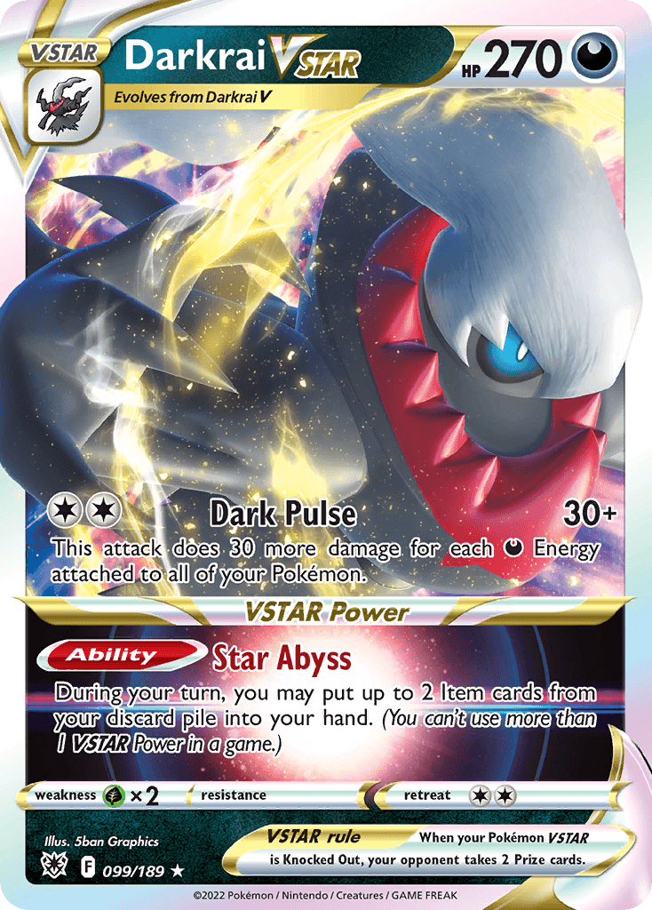 Carta Pokémon Darkrai VSTAR 99