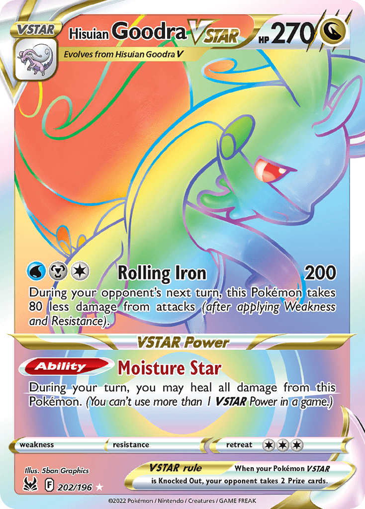 Carta Pokémon Hisuian Goodra VSTAR 202