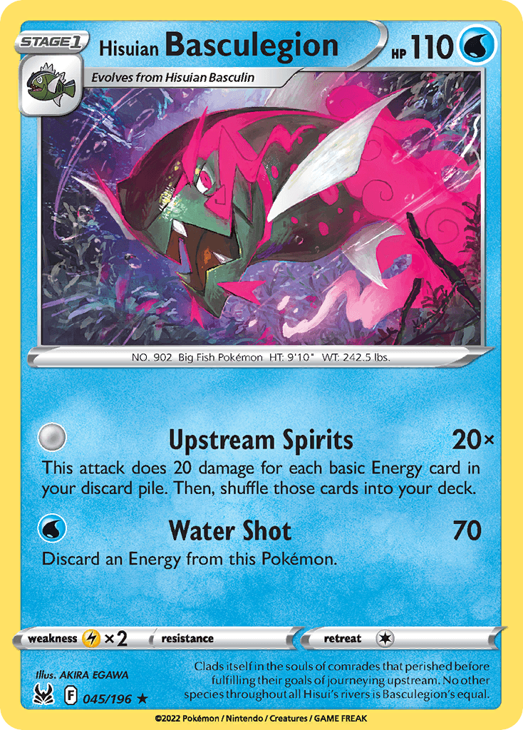 Carta Pokémon Hisuian Basculegion