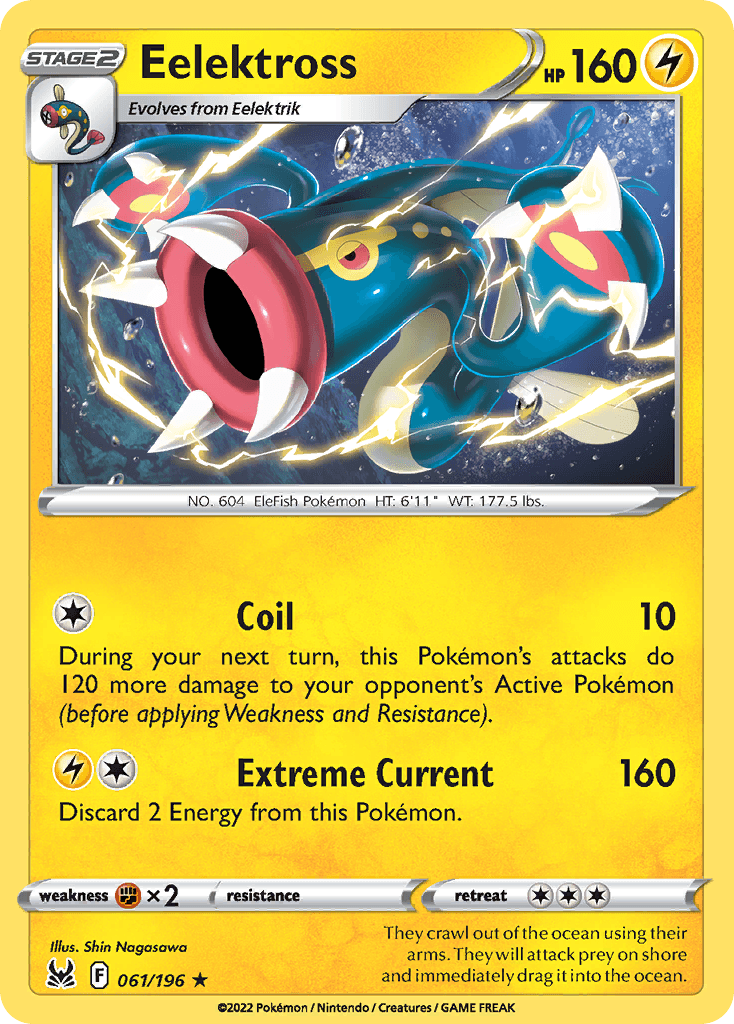 Carta Pokémon Eelektross 61