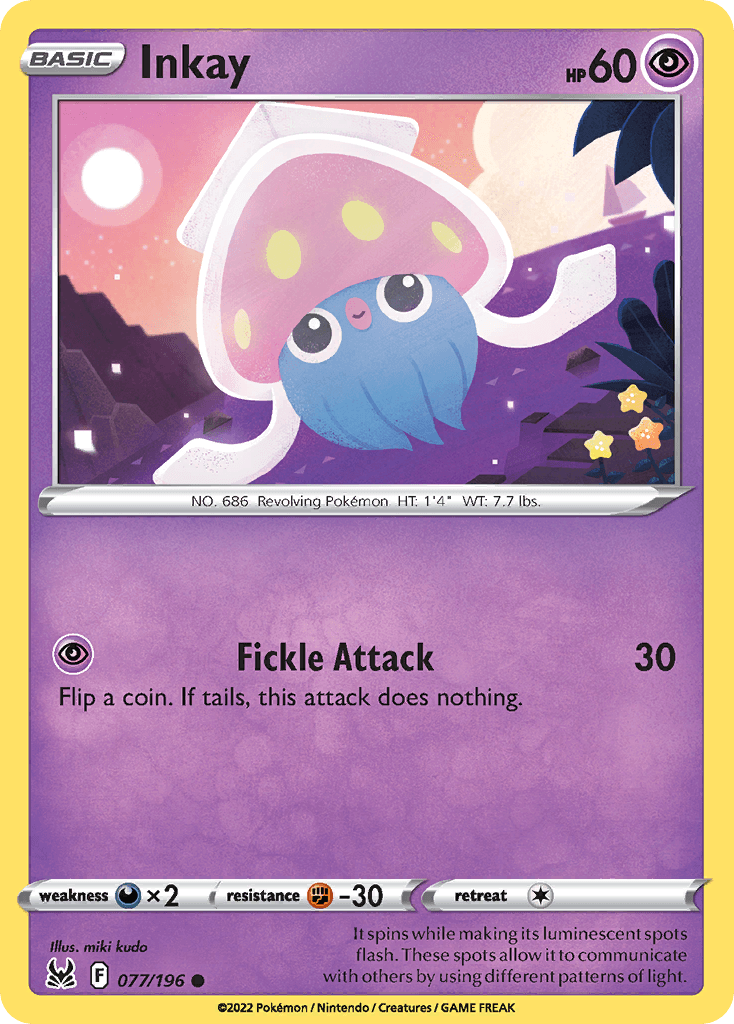 Carta Pokémon Inkay 77