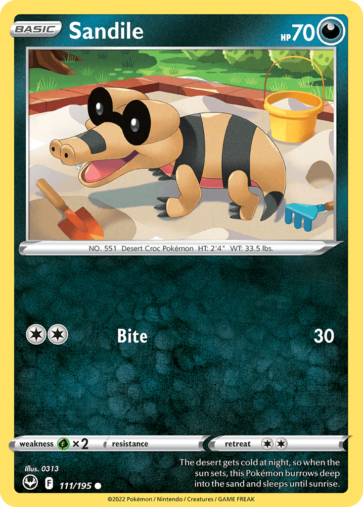 Carta Pokémon Sandile 111