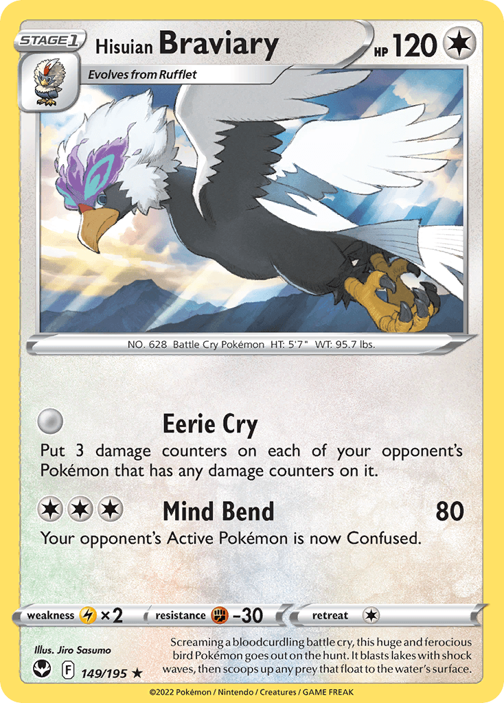 Carta Pokémon Hisuian Braviary 149