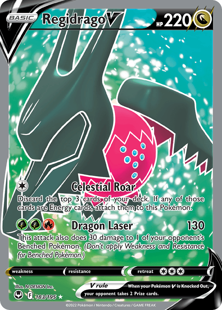 Carta Pokémon Regidrago V 183