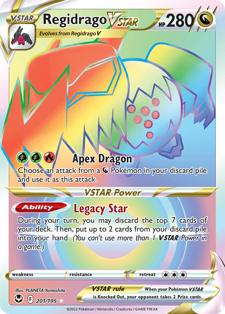 Carta Pokémon Regidrago VSTAR 201