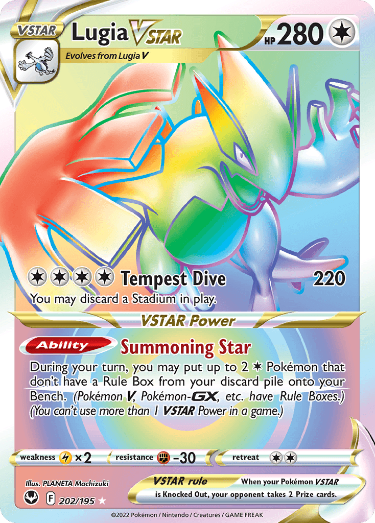 Carta Pokémon Lugia VSTAR 202