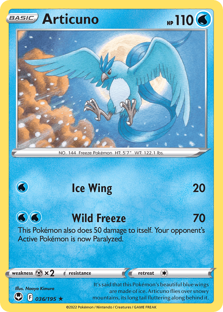 Carta Pokémon Articuno 36