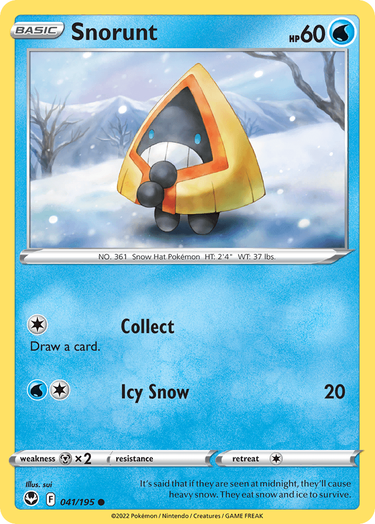 Carta Pokémon Snorunt 41