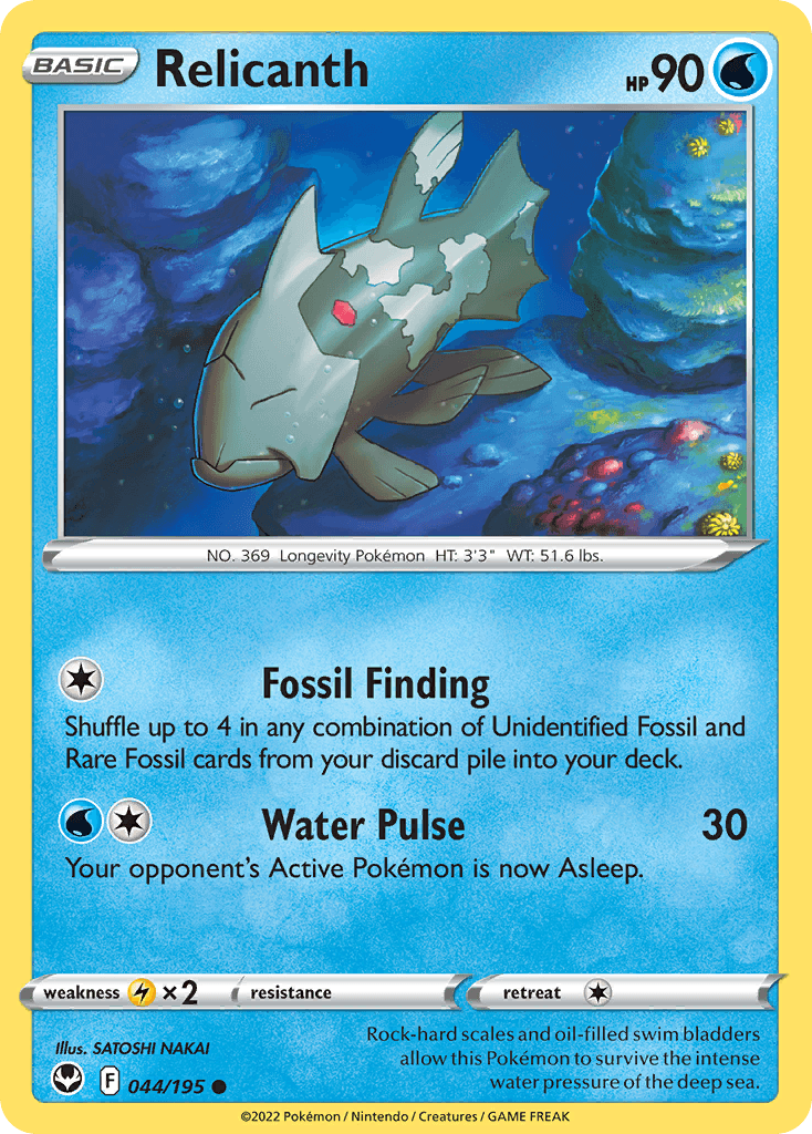 Carta Pokémon Relicanth 44