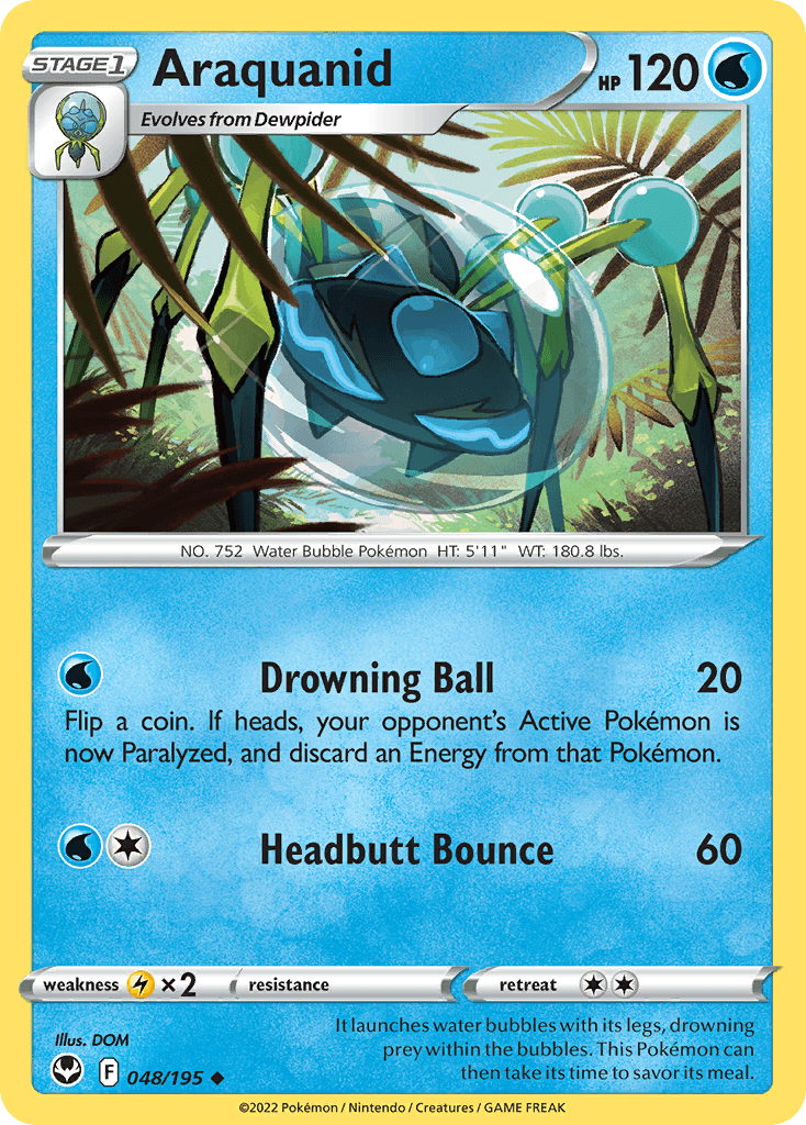 Carta Pokémon Araquanid 48