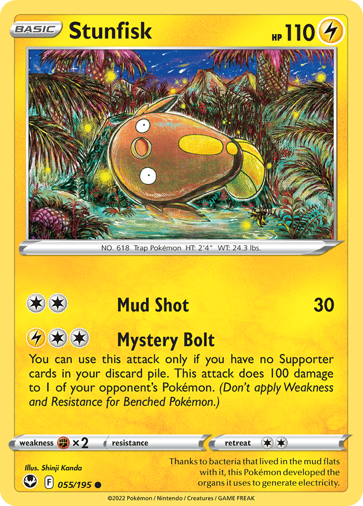 Carta Pokémon Stunfisk 55