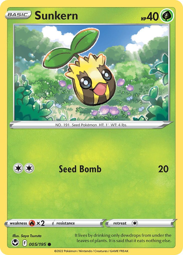 Carta Pokémon Sunkern 5