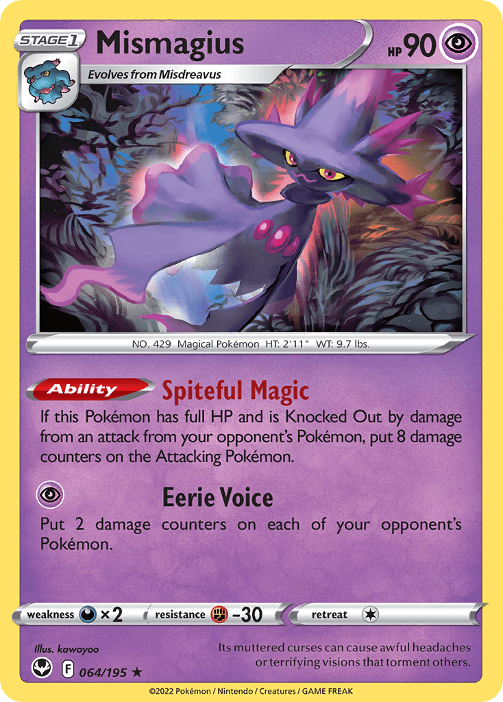 Carta Pokémon Mismagius 64