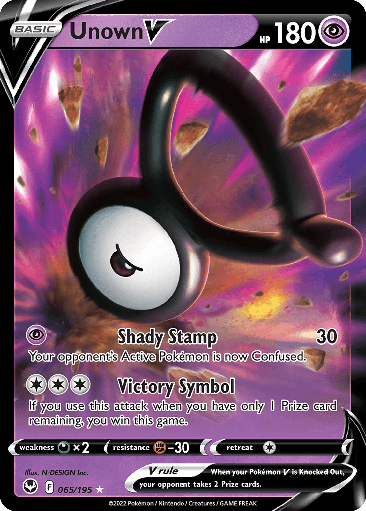 Carta Pokémon Unown V 65