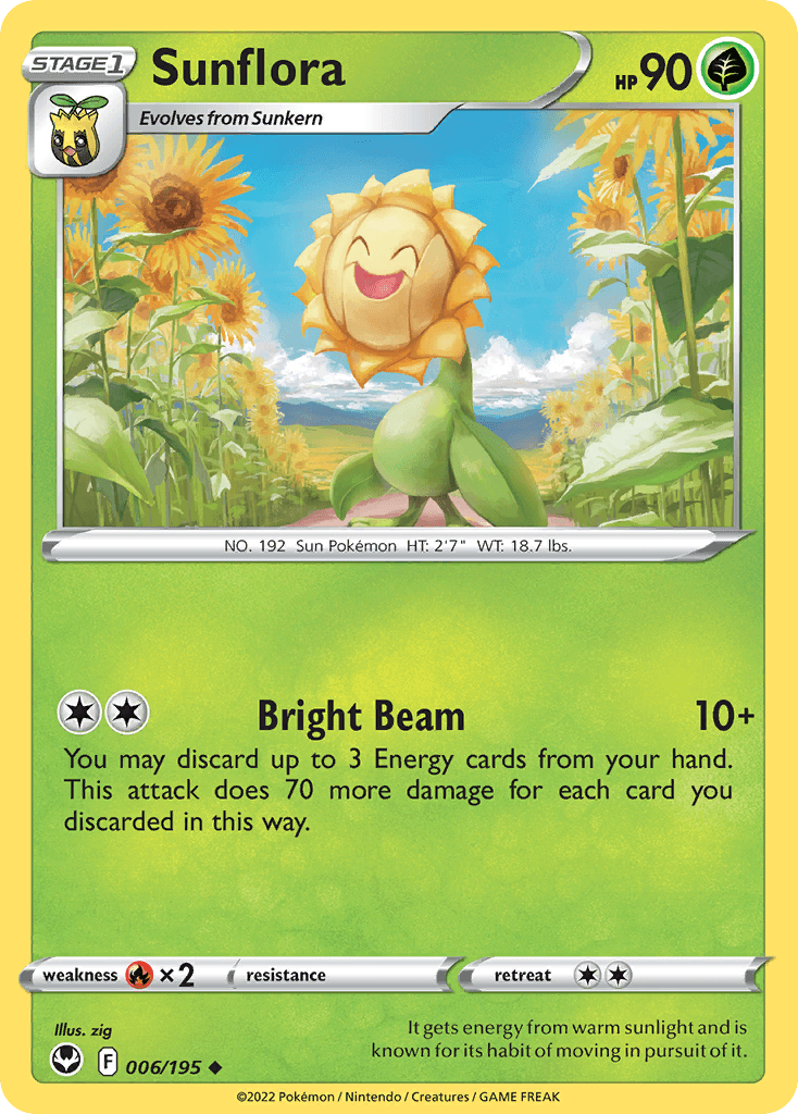 Carta Pokémon Sunflora 6