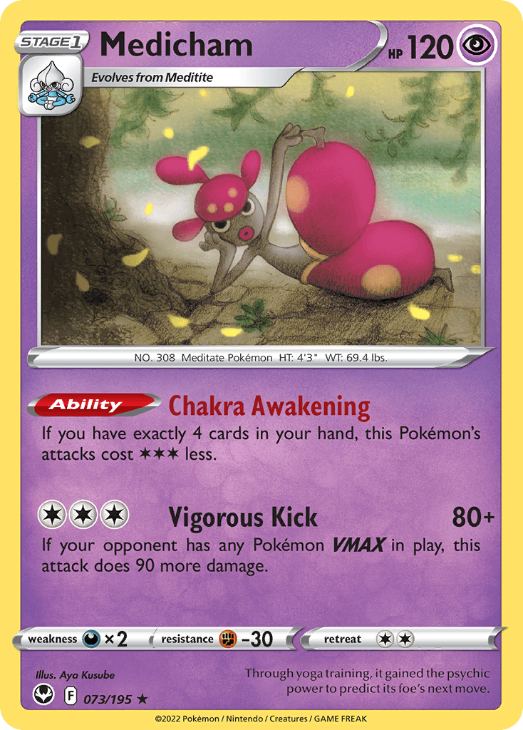 Carta Pokémon Medicham 73