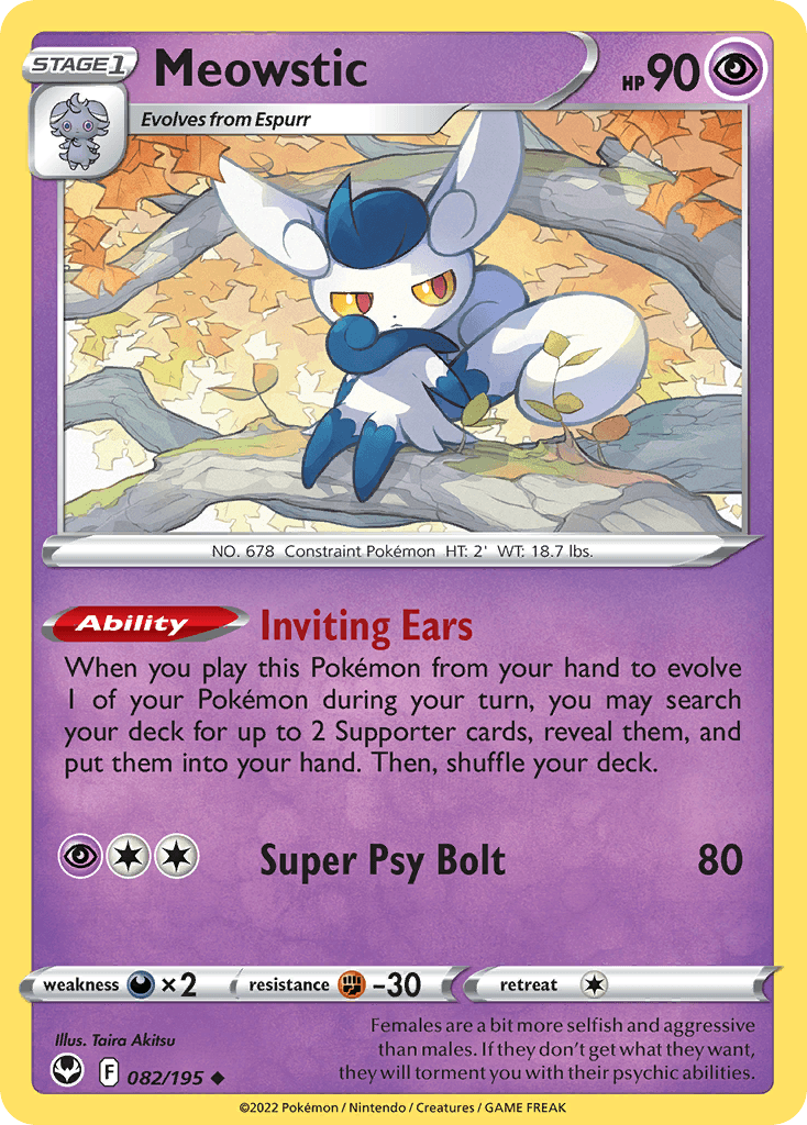 Carta Pokémon Meowstic 82