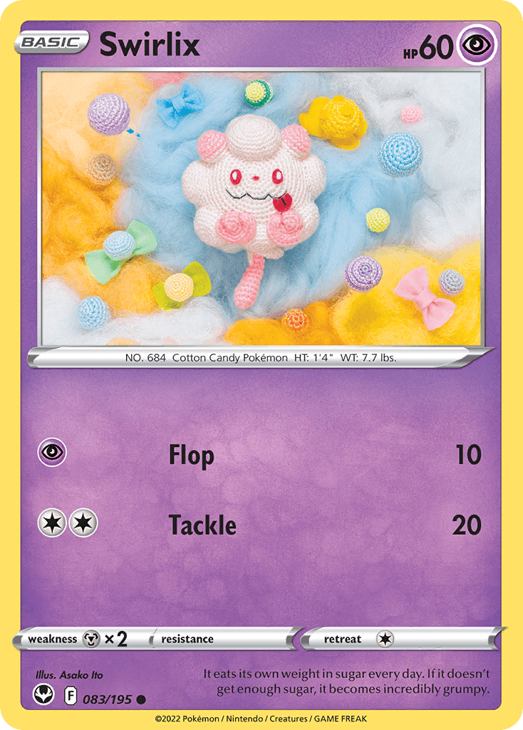 Carta Pokémon Swirlix 83
