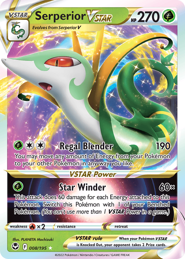 Carta Pokémon Serperior VSTAR 8