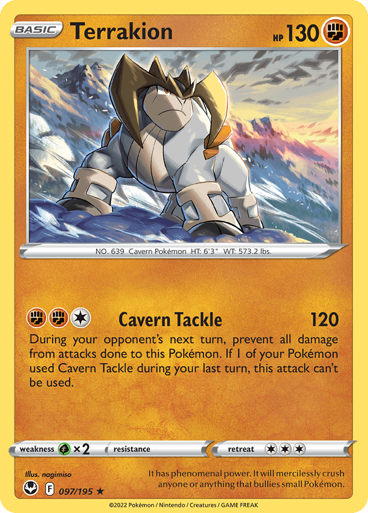 Carta Pokémon Terrakion 97