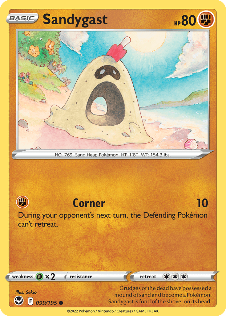 Carta Pokémon Sandygast 99