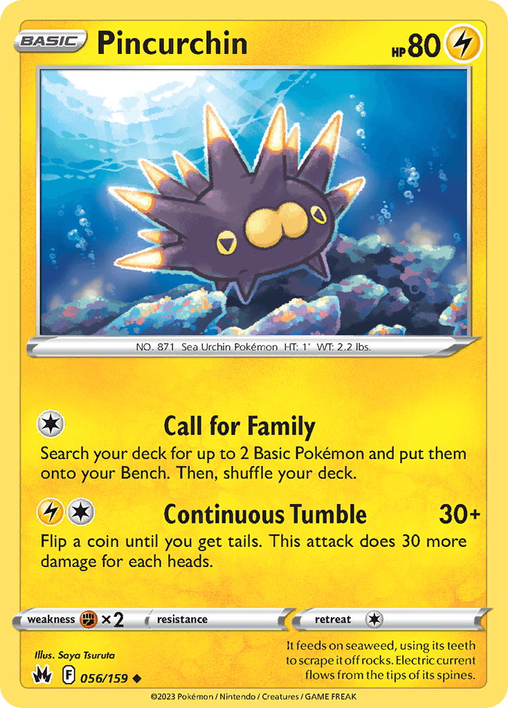 Carta Pokémon Pincurchin 56