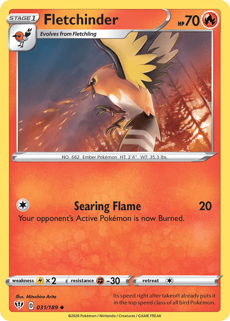 Carta Pokémon Fletchinder 31