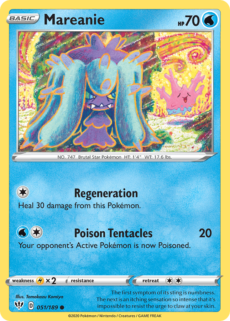Carta Pokémon Mareanie 51
