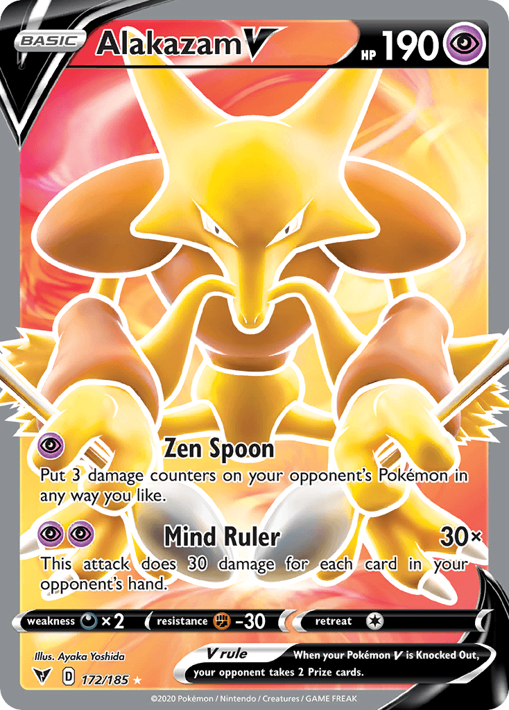 Carta Pokémon Alakazam V