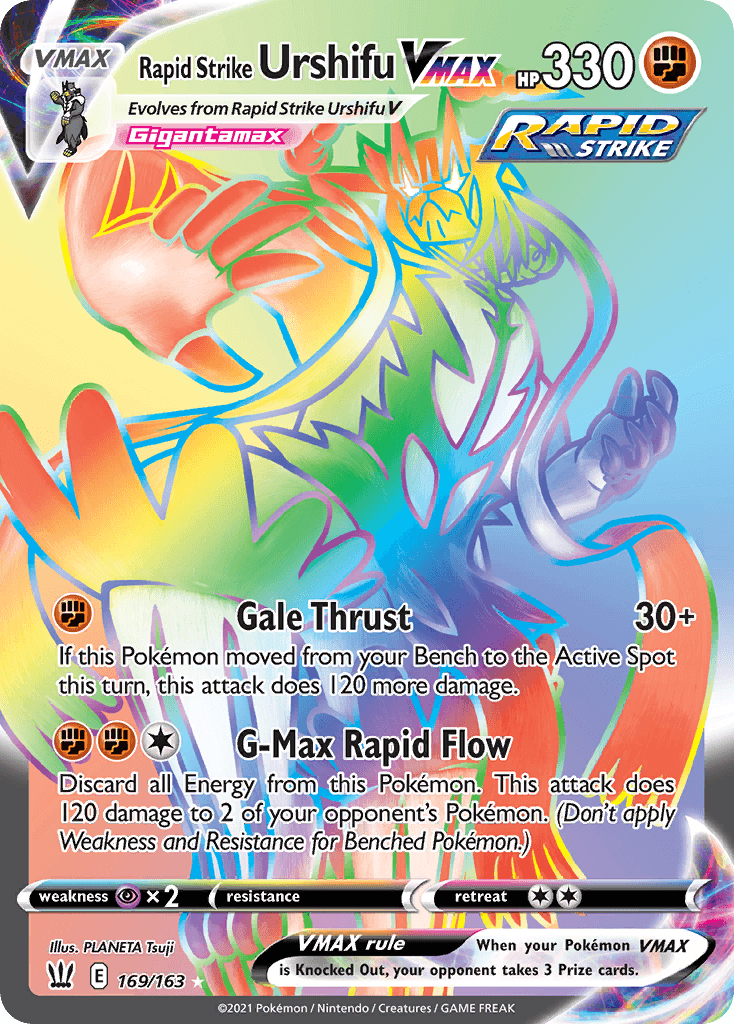 Carta Pokémon Rapid Strike Urshifu VMAX