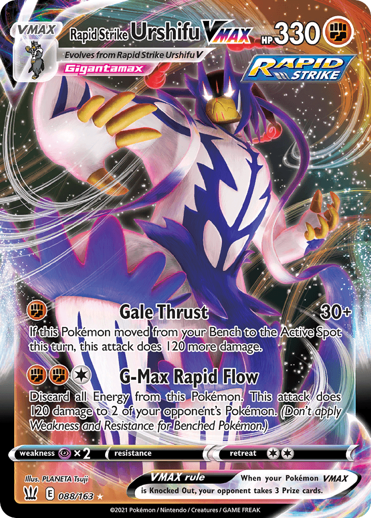 Carta Pokémon Rapid Strike Urshifu VMAX