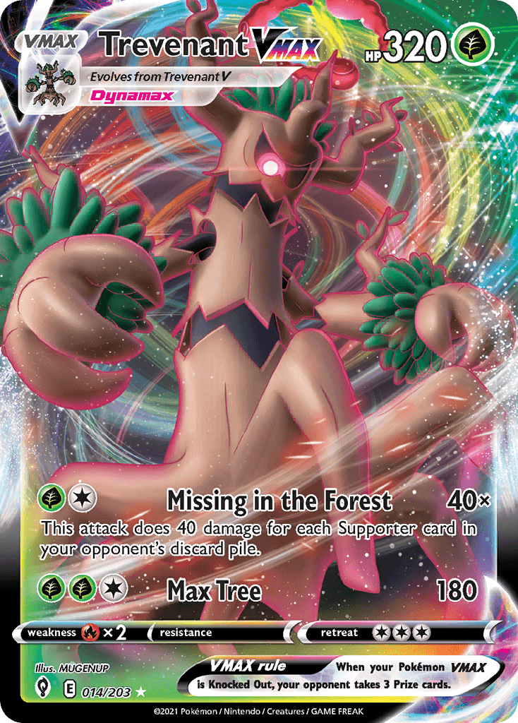Carta Pokémon Trevenant VMAX 14