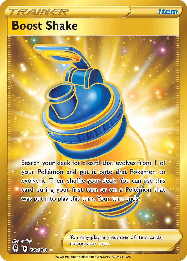 Carta Pokémon Boost Shake 229 de Evolving Skies