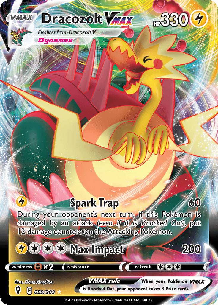 Carta Pokémon Dracozolt VMAX 59