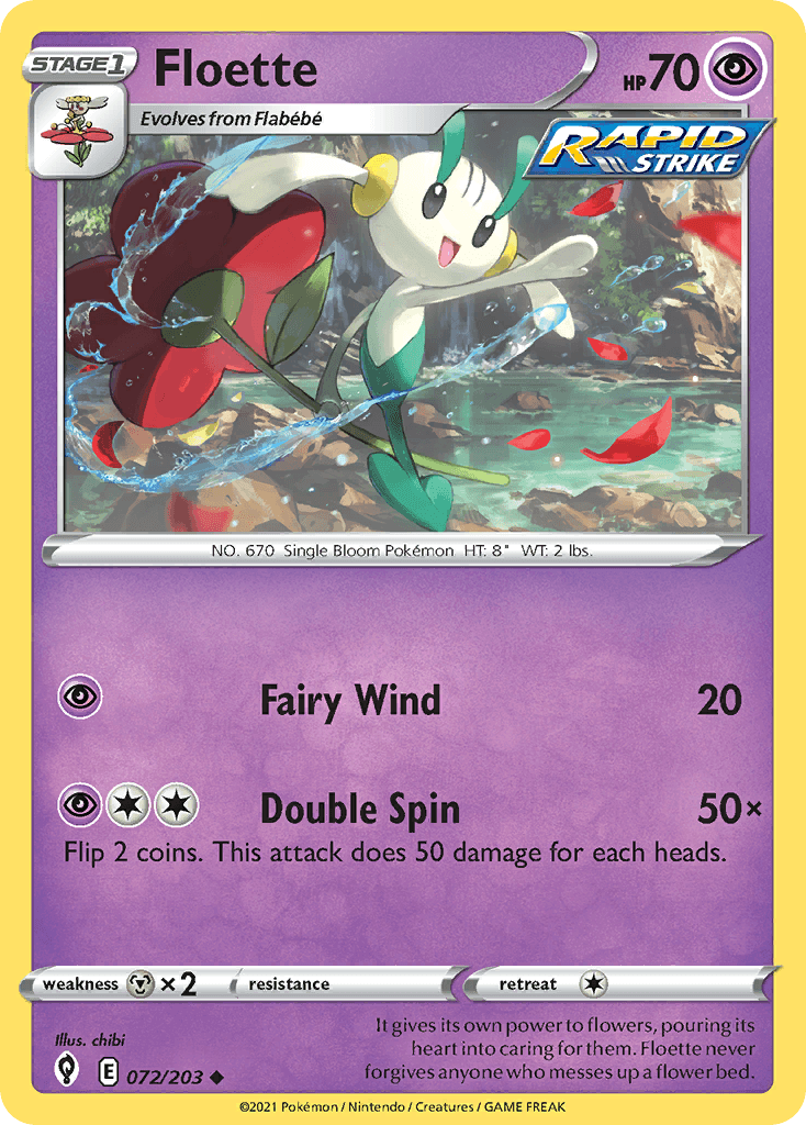 Carta Pokémon Floette 72