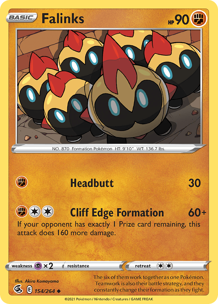 Carta Pokémon Falinks 154
