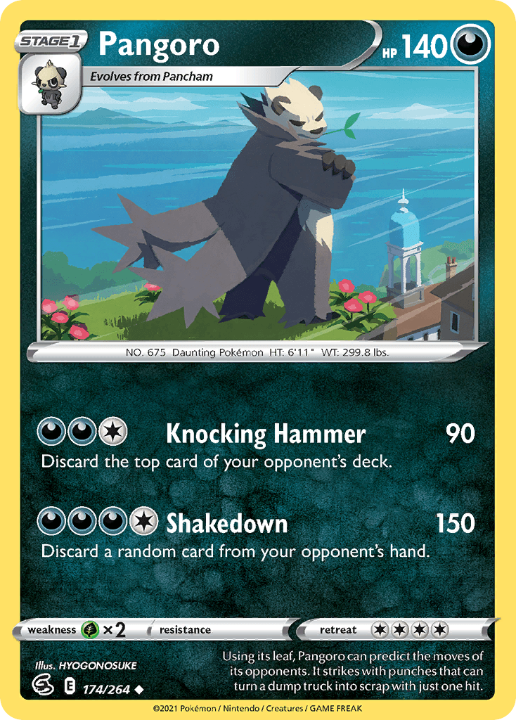 Carta Pokémon Pangoro 174