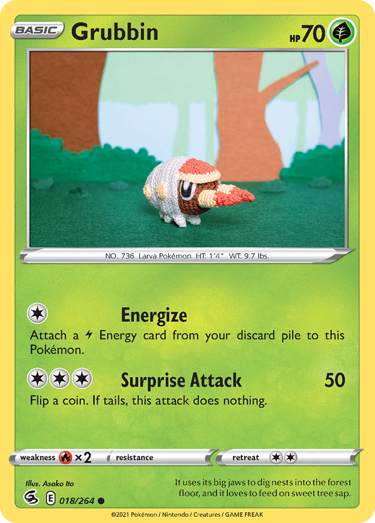 Carta Pokémon Grubbin 18