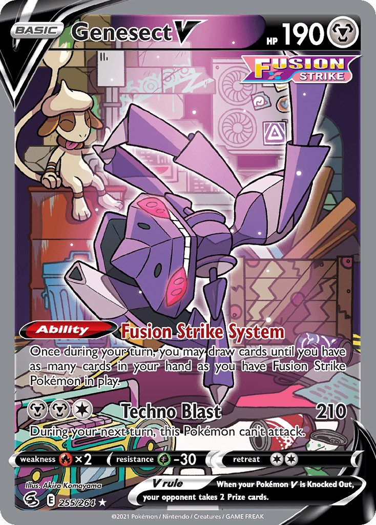 Carta Pokémon Genesect V 255 de Fusion Strike