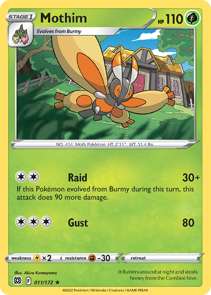 Carta Pokémon Mothim 11