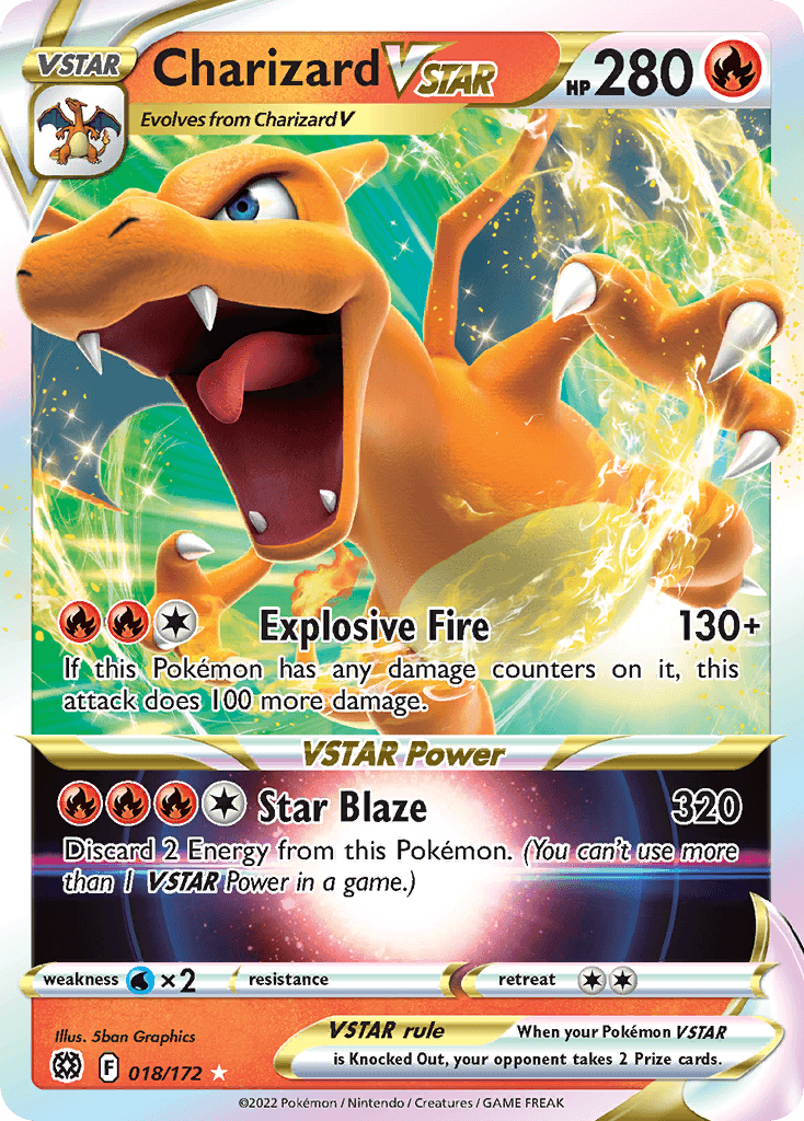 Carta Pokémon Charizard VSTAR 18 de Brilliant Stars