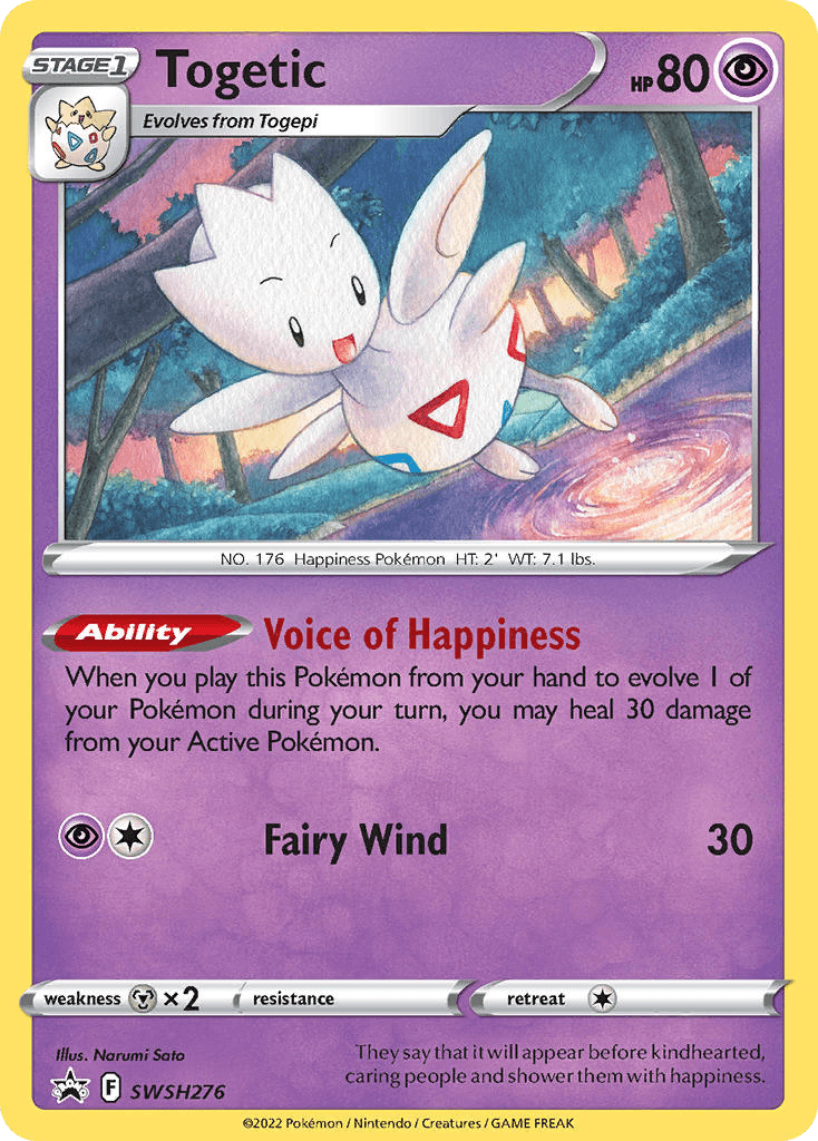Carta Pokémon Togetic SWSH276 de SWSH Black Star Promos