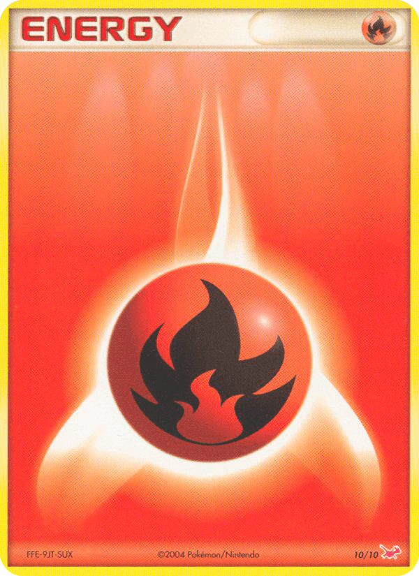 Carta Pokémon Fire Energy 10