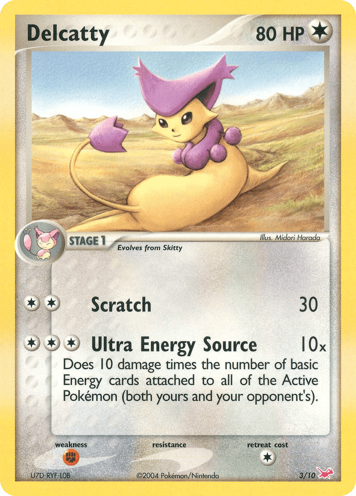 Carta Pokémon Delcatty 3 de EX Trainer Kit Latias