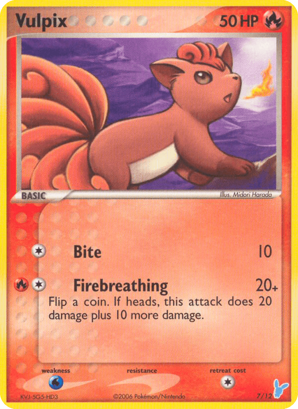 Carta Pokémon Vulpix 7